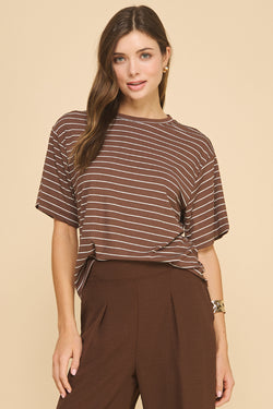 Infinity Oversized Striped Top