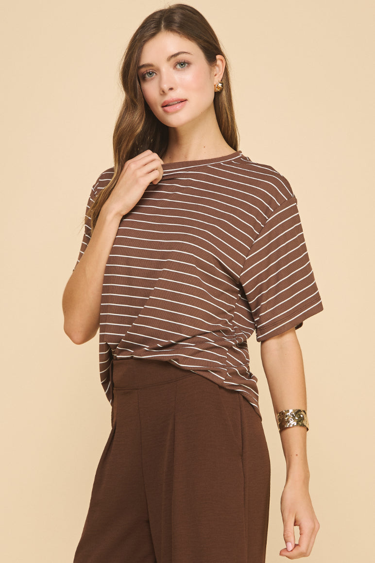 Infinity Oversized Striped Top