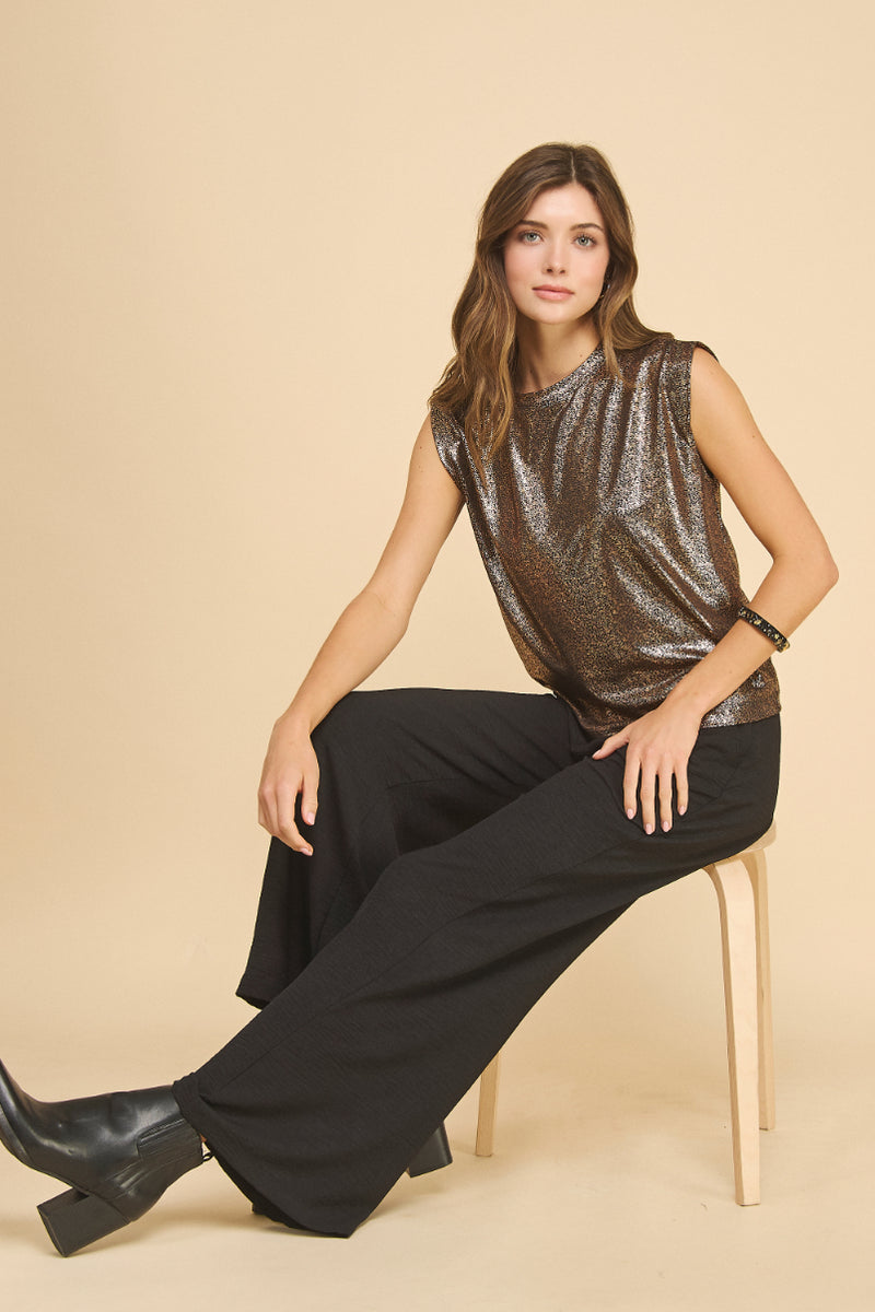 Blossom Metallic Top