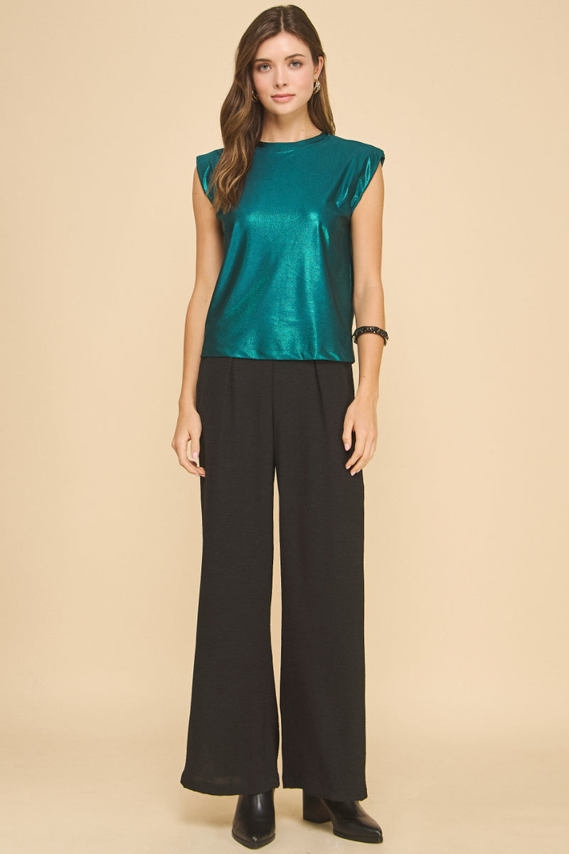 Blossom Metallic Top
