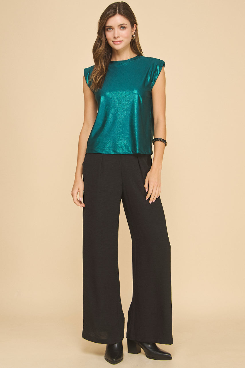 Blossom Metallic Top