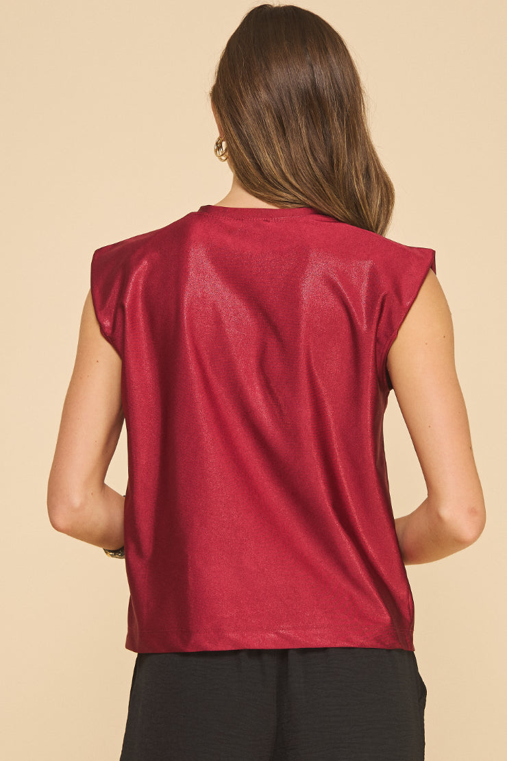 Blossom Metallic Top