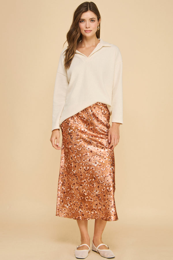 Printed Slip Skirt