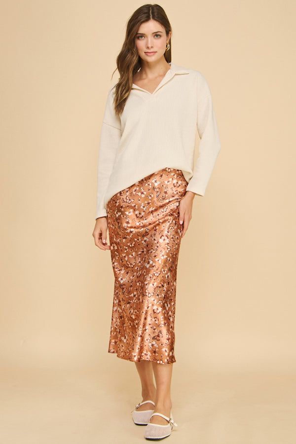 Printed Slip Skirt