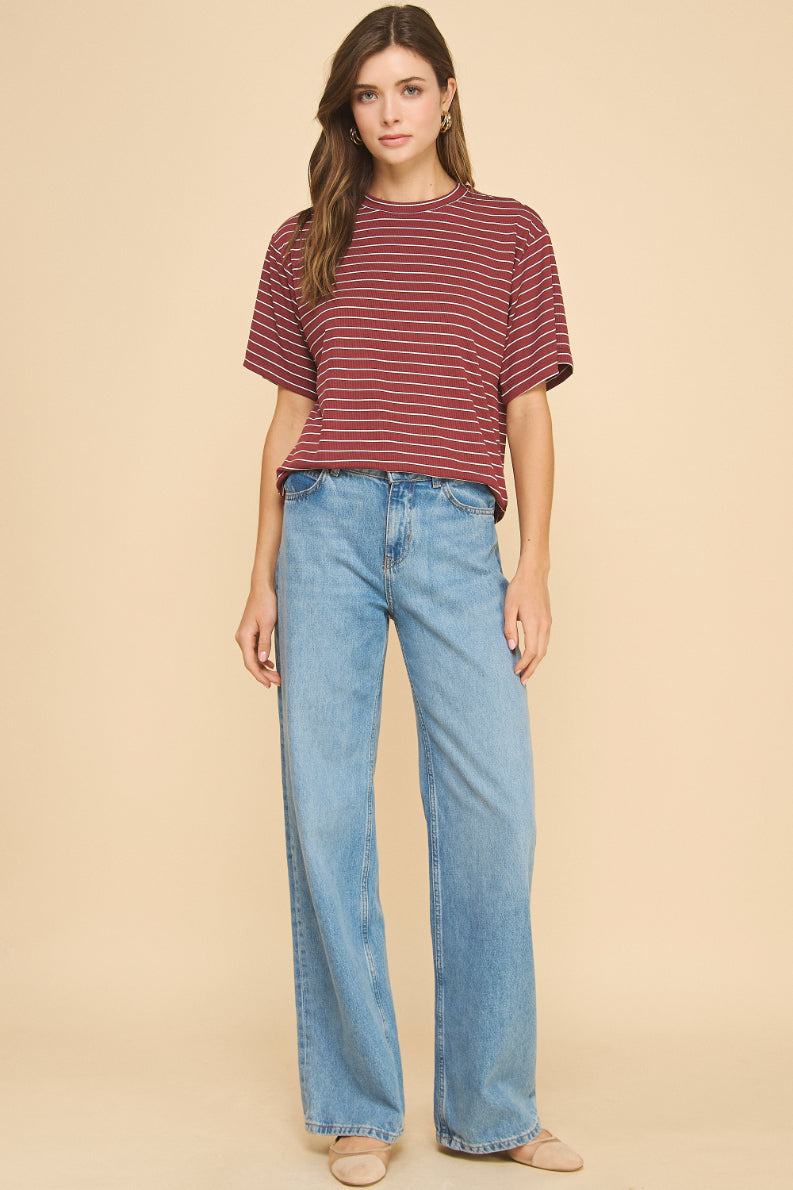 Infinity Oversized Striped Top