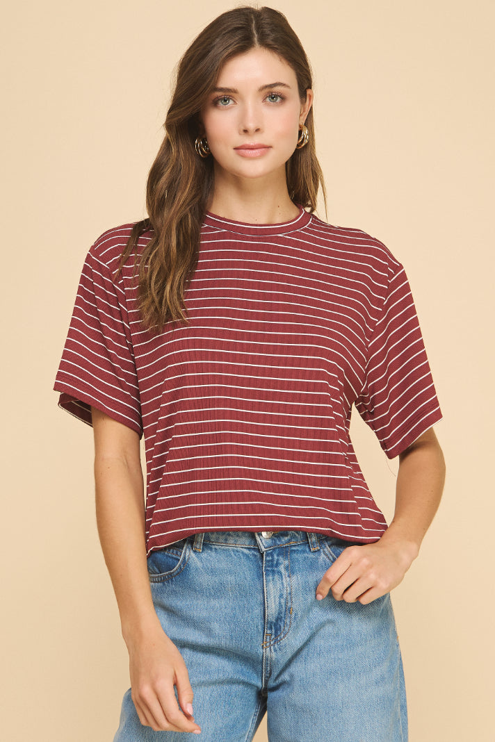 Infinity Oversized Striped Top