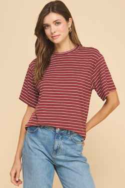 Infinity Oversized Striped Top