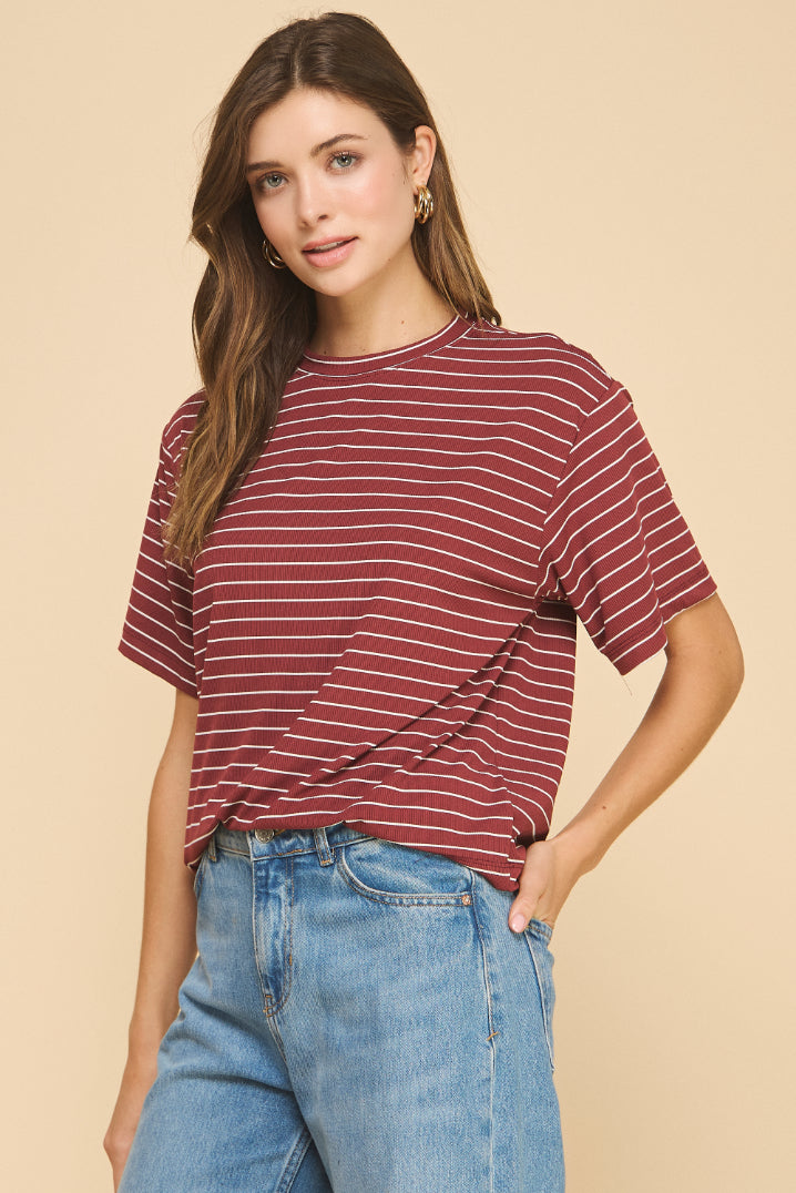 Infinity Oversized Striped Top