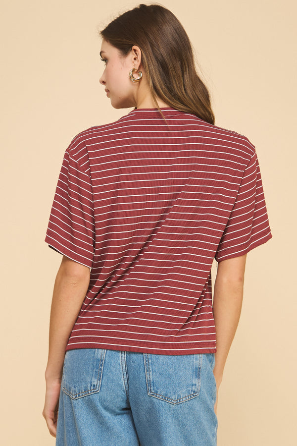 Infinity Oversized Striped Top