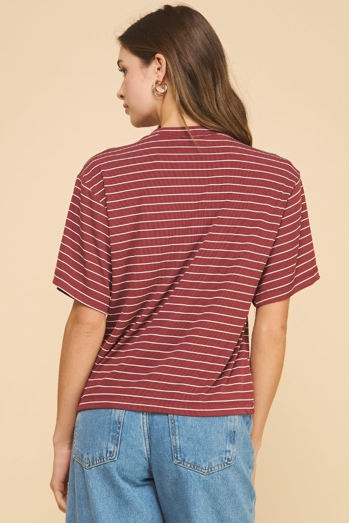 Infinity Oversized Striped Top