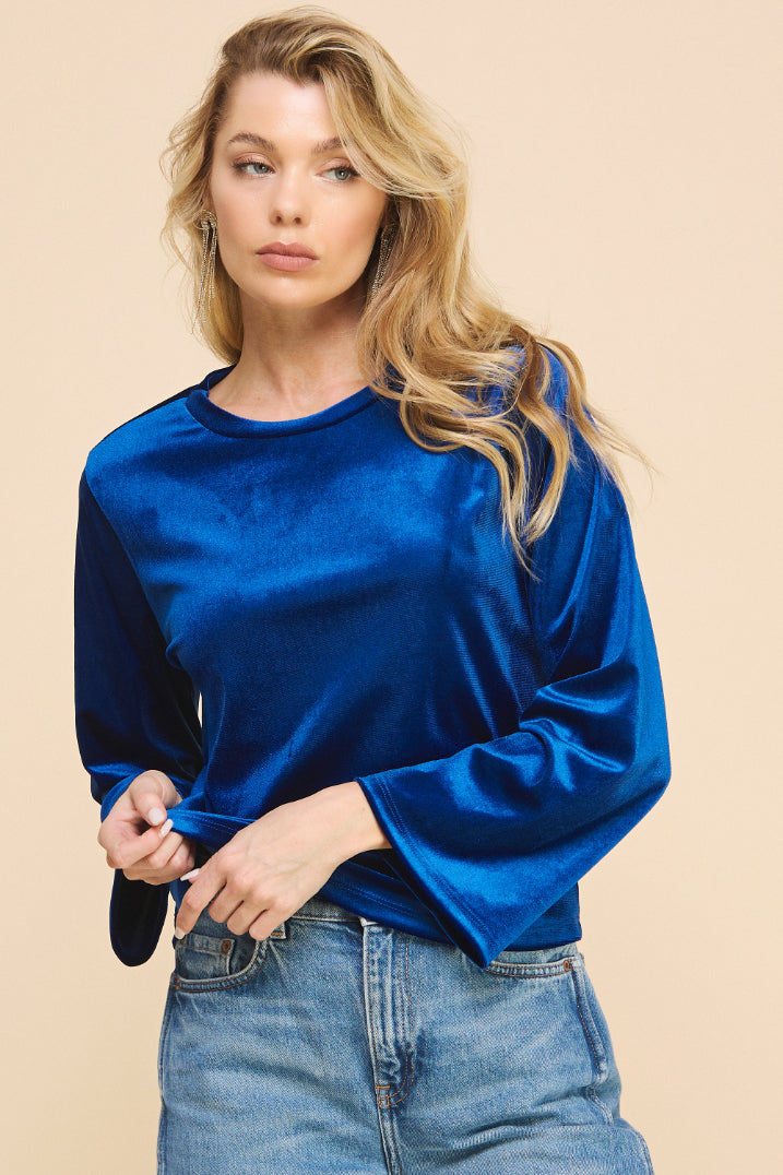 Glaring Velvet Blouse