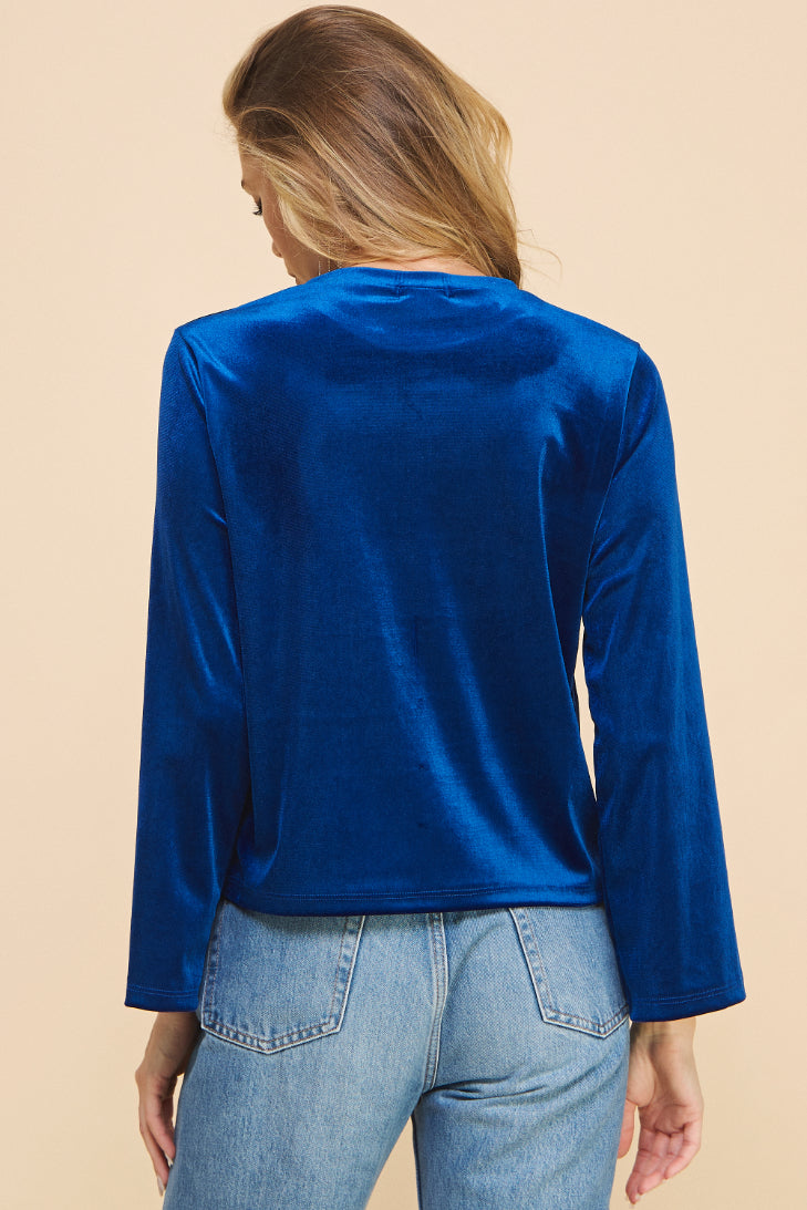 Glaring Velvet Blouse