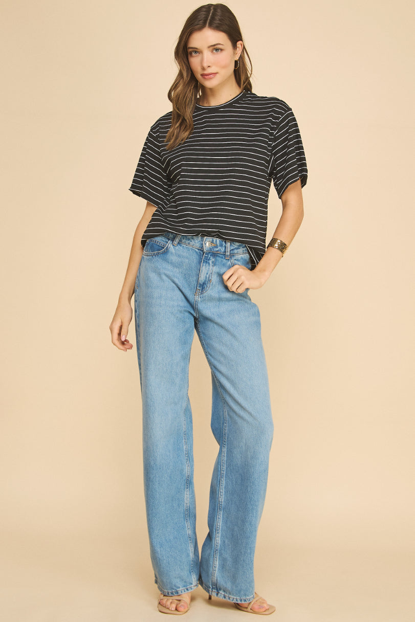 Infinity Oversized Striped Top