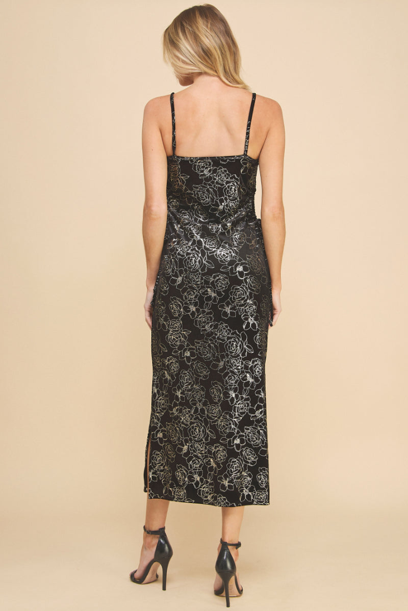 Rose Velvet Dress