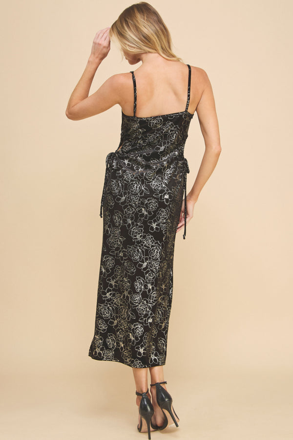 Rose Velvet Dress