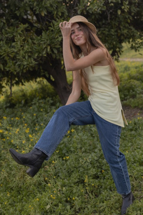 Rhode One Shoulder RibTop