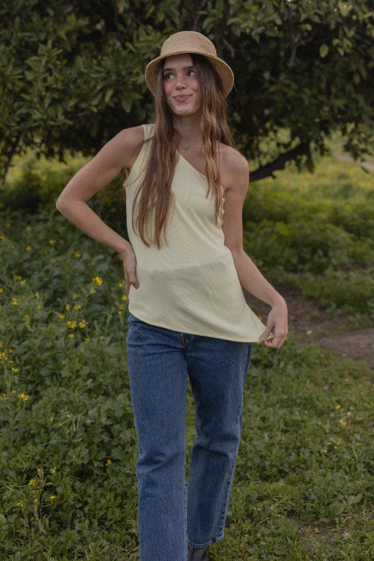 Rhode One Shoulder RibTop