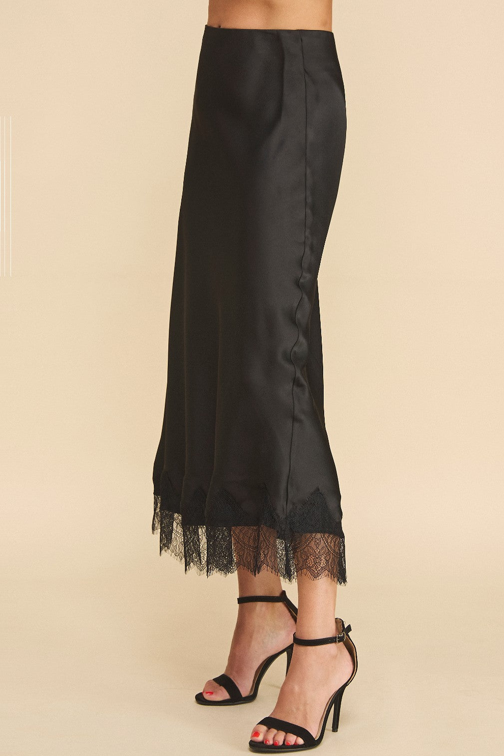 Muse Slip Skirt with Lace Detail