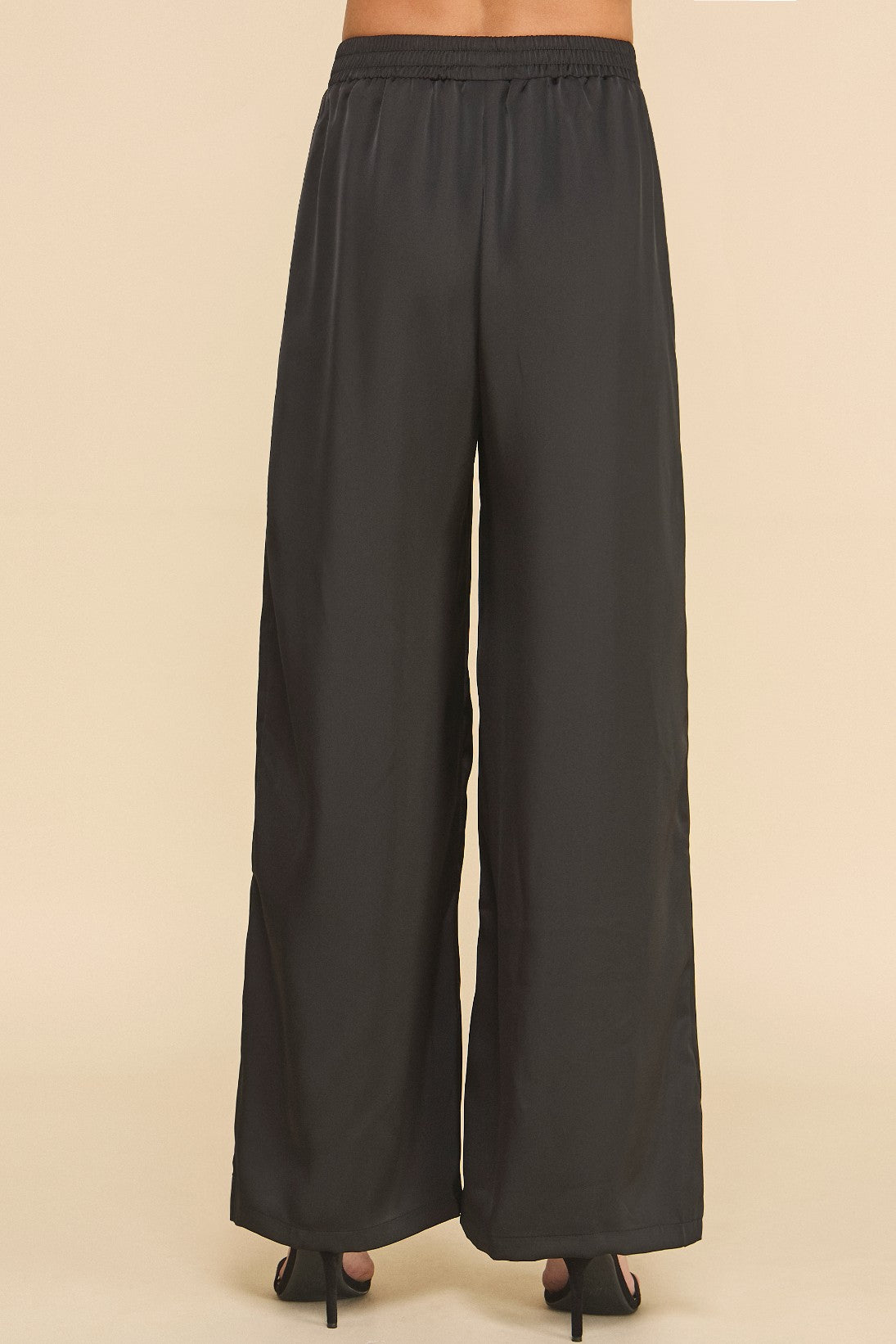 Lueur Satin Wide Leg Pants