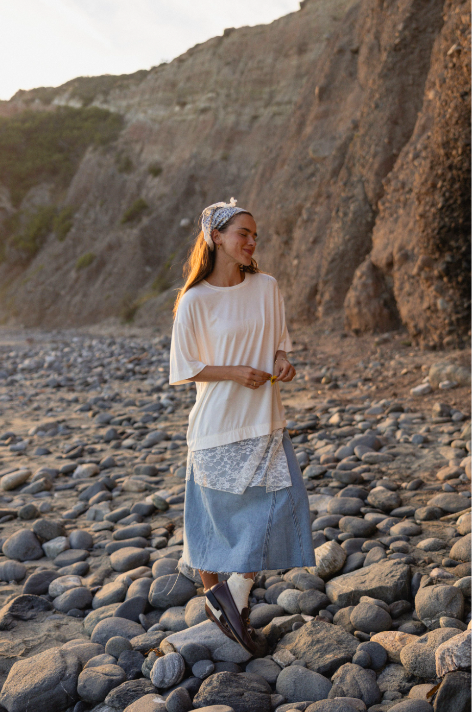 Liora T-shirt with Lace detail