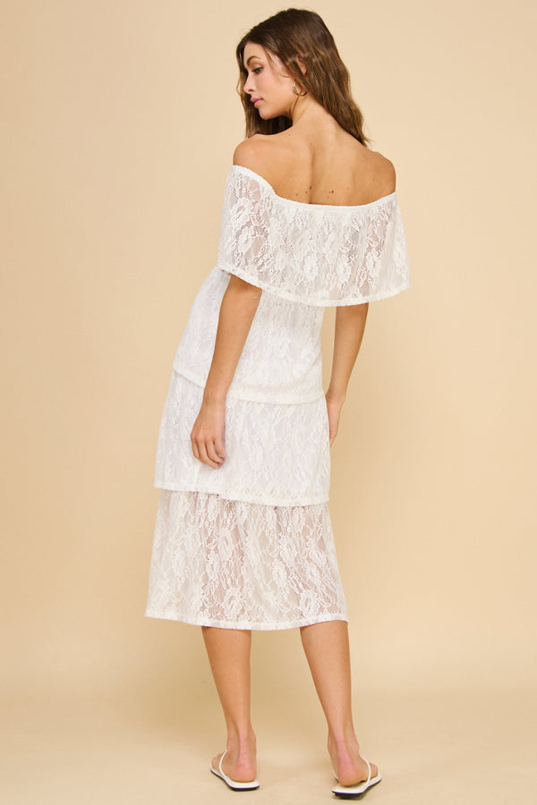 Off the Shoulder Lace Dress