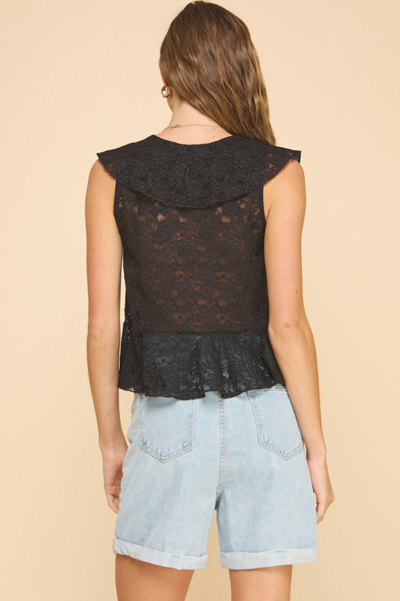 Ruffled Lace Top