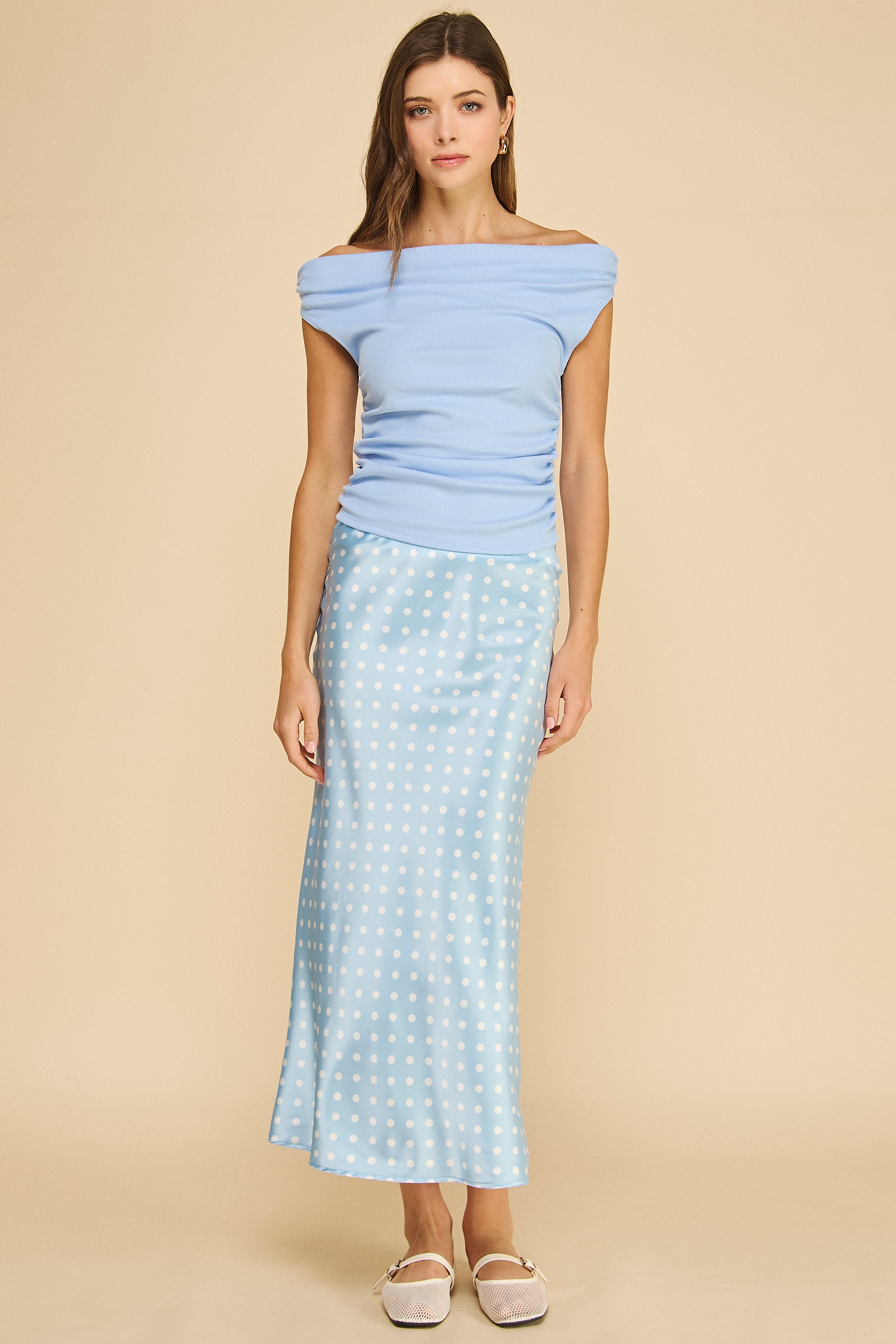 Off The Shoulder Rib Top