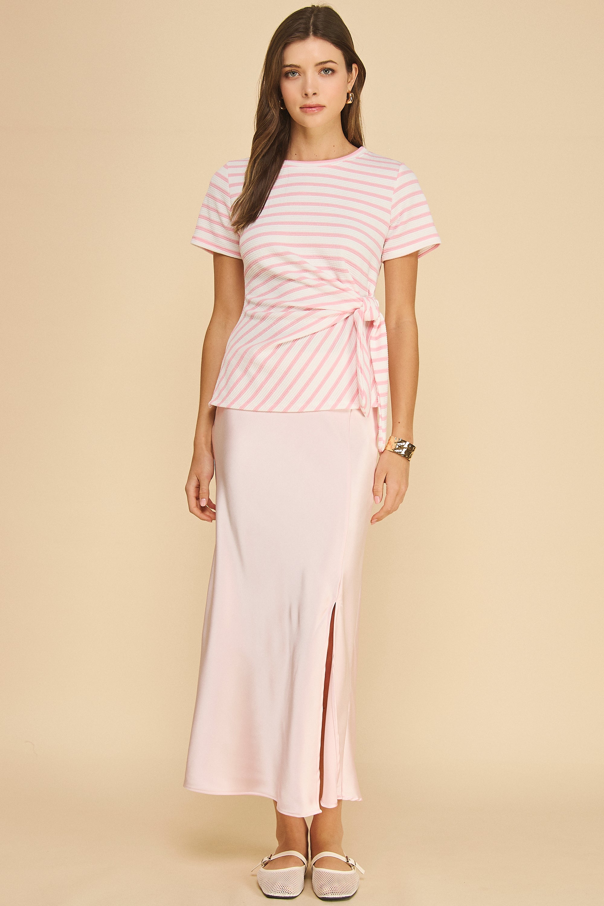 Areum Knot Top Striped