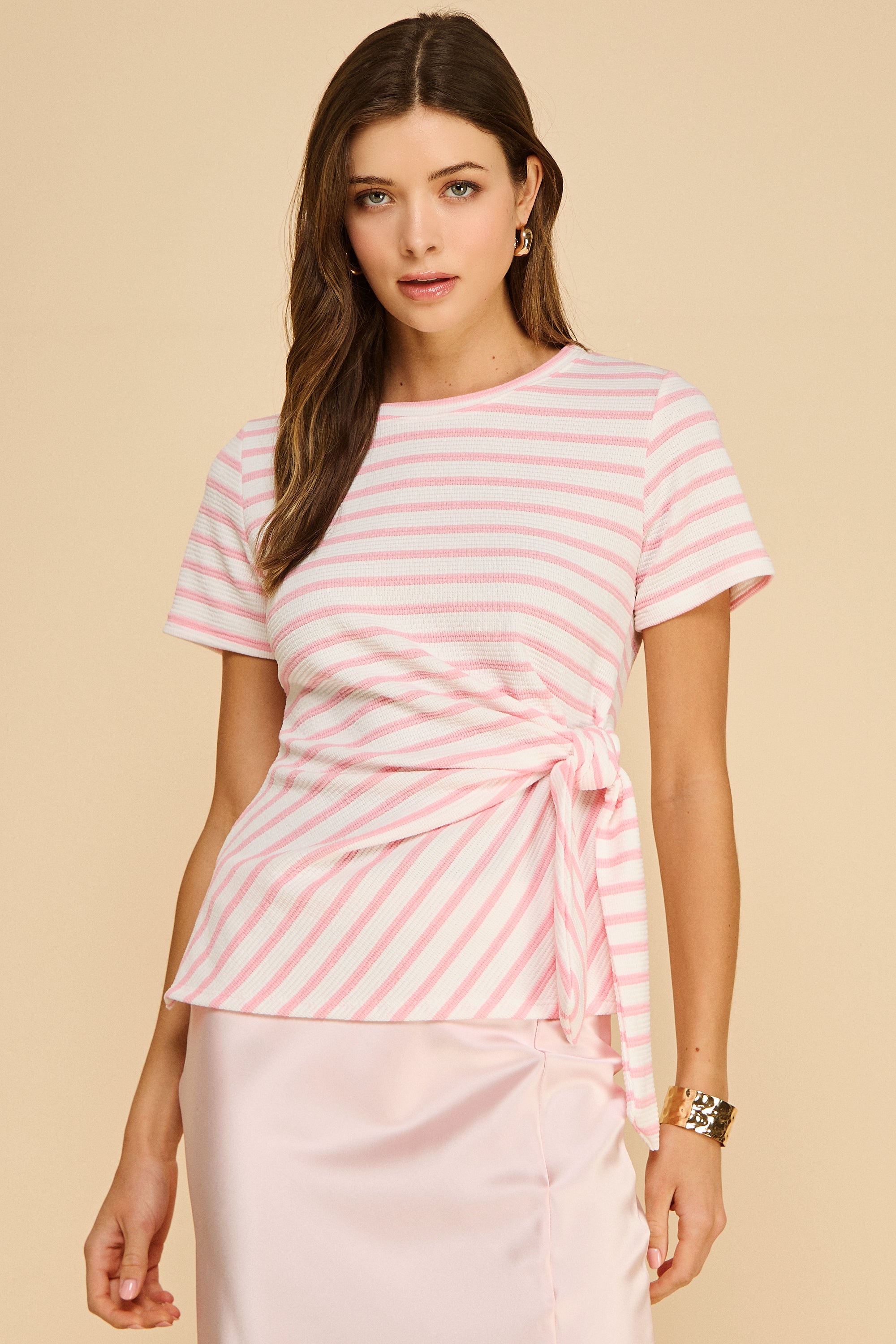 Areum Knot Top Striped