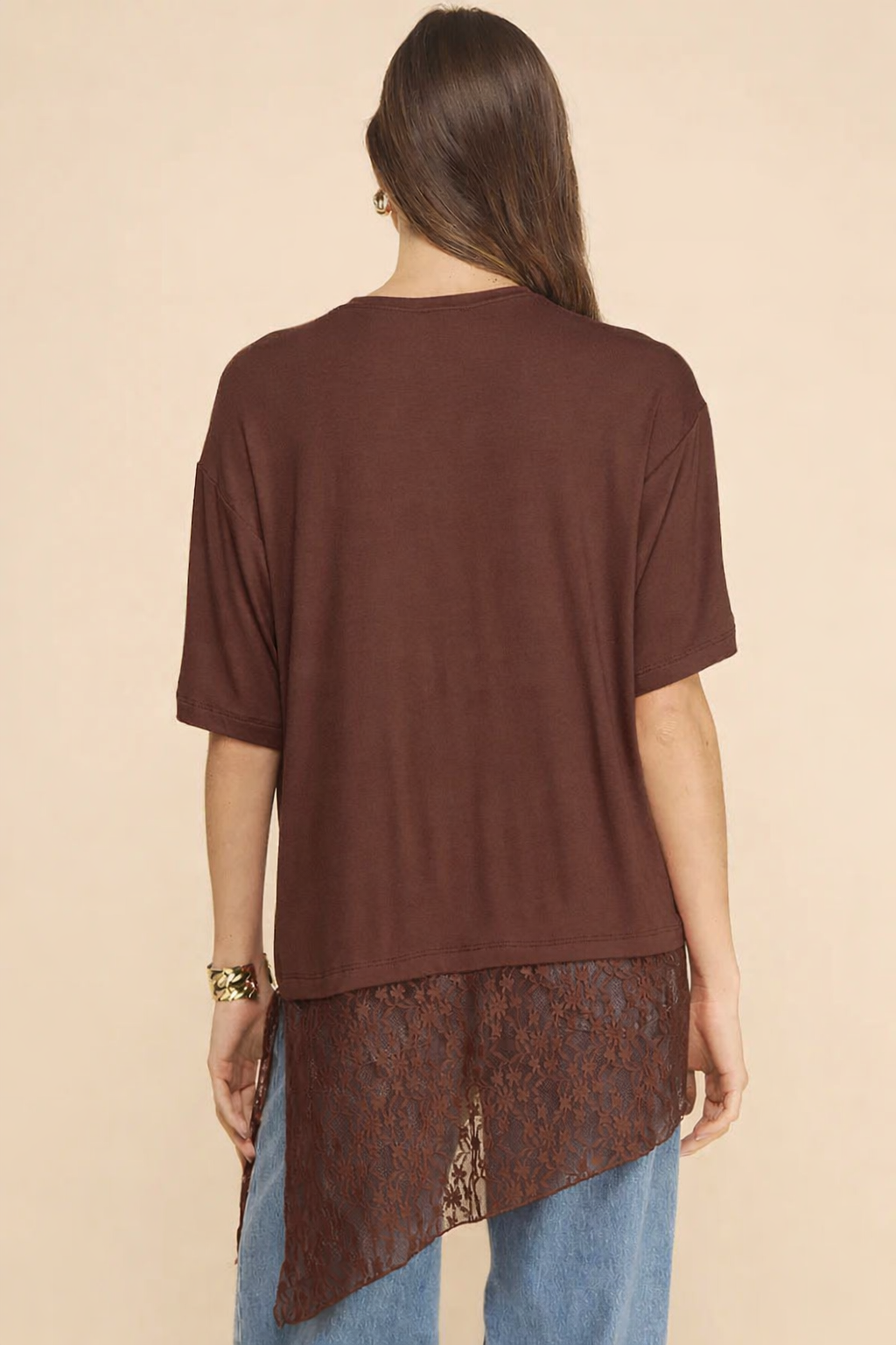Liora T-shirt with Lace detail