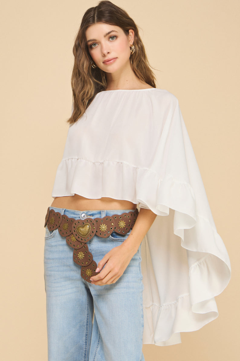 Ruffled Boho Top