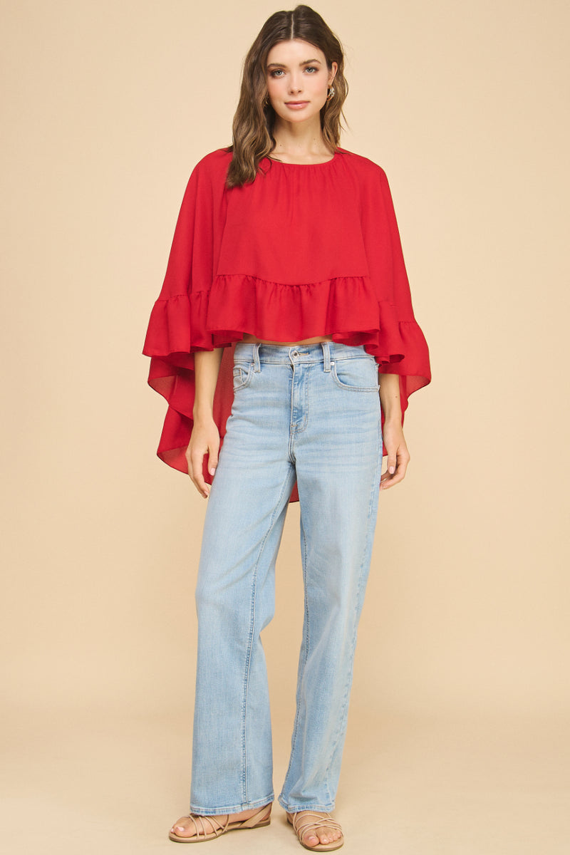 Ruffled Boho Top