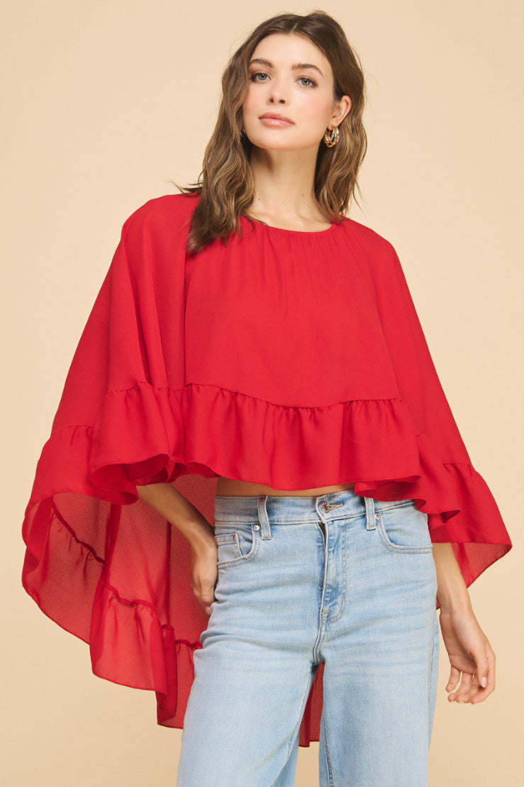 Ruffled Boho Top