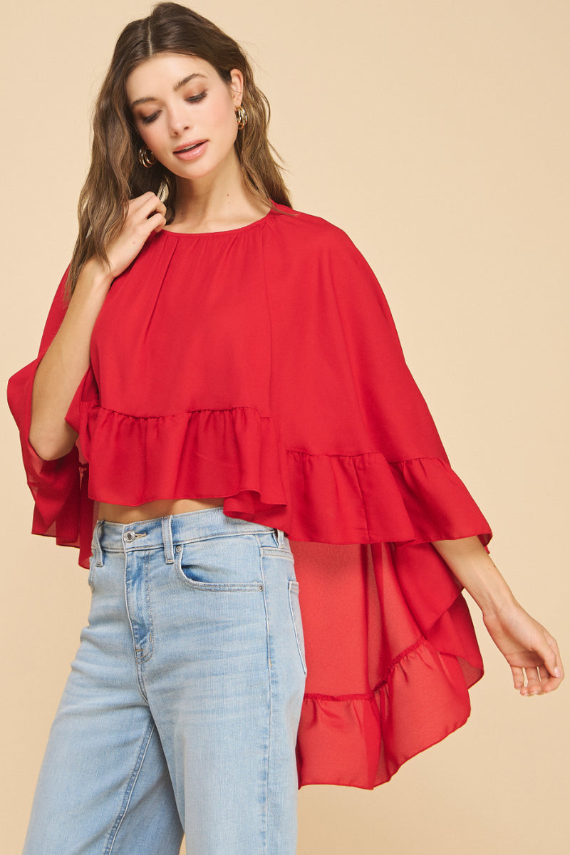 Ruffled Boho Top