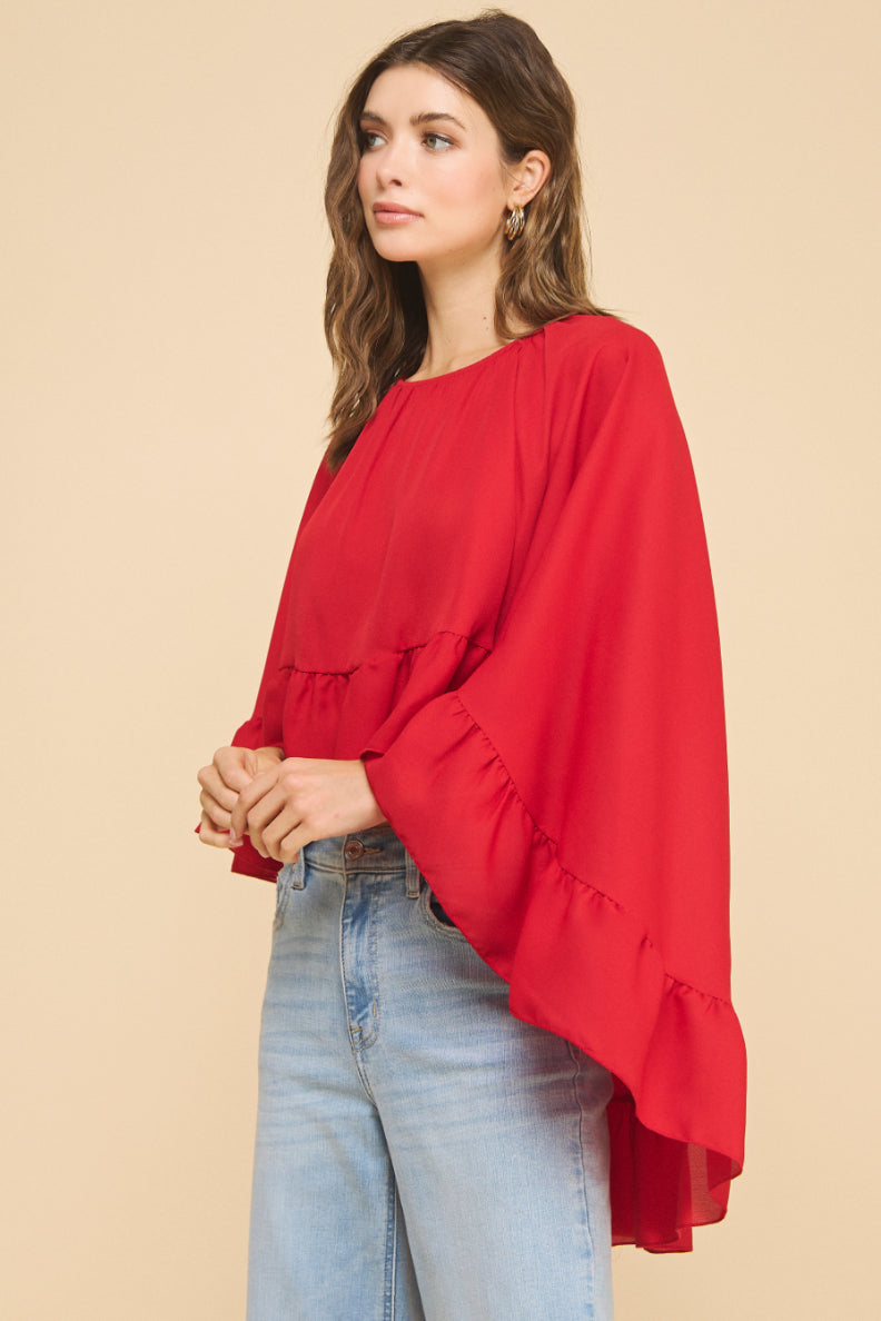 Ruffled Boho Top