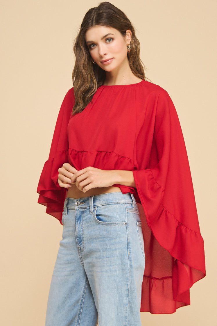 Ruffled Boho Top