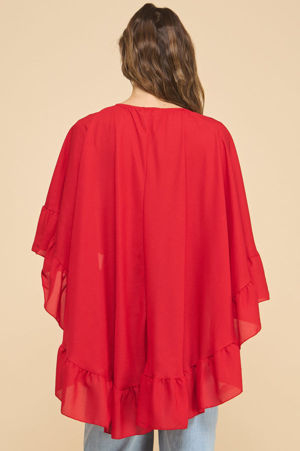 Ruffled Boho Top