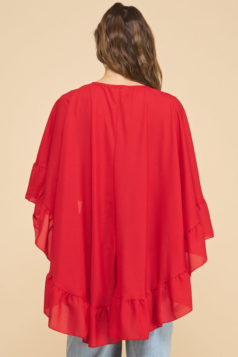 Ruffled Boho Top