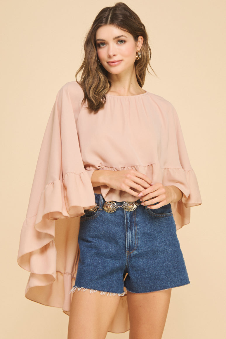 Ruffled Boho Top