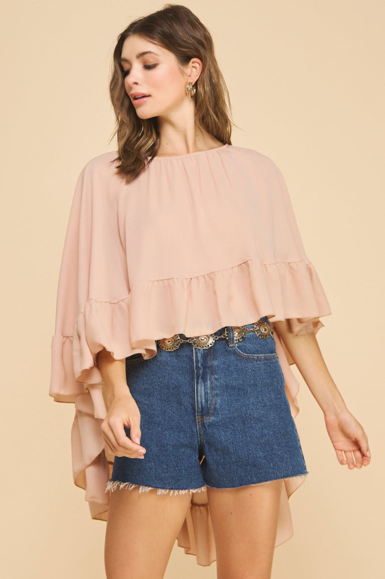 Ruffled Boho Top