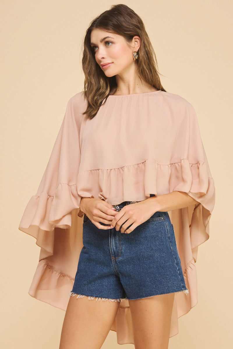 Ruffled Boho Top