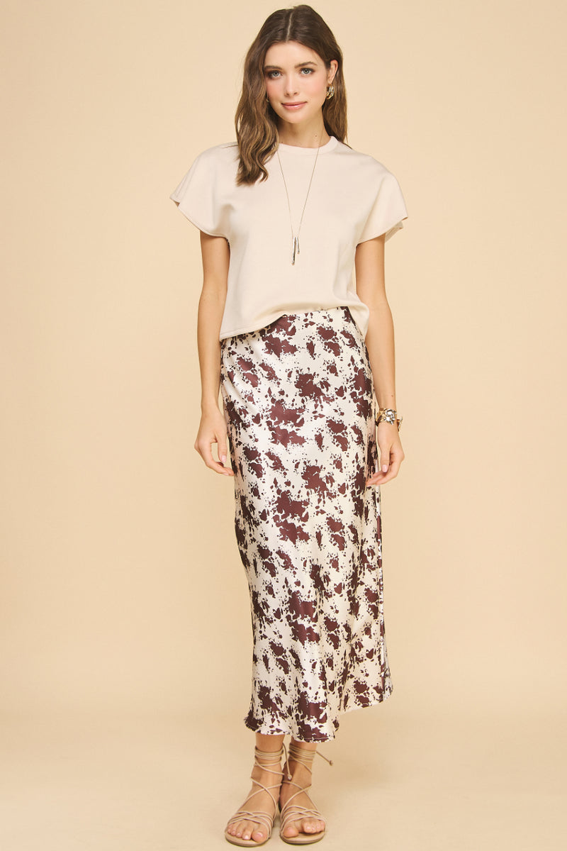 Printed Slip Skirt