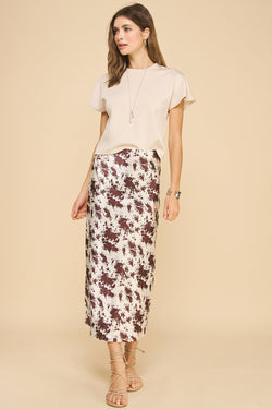 Printed Slip Skirt