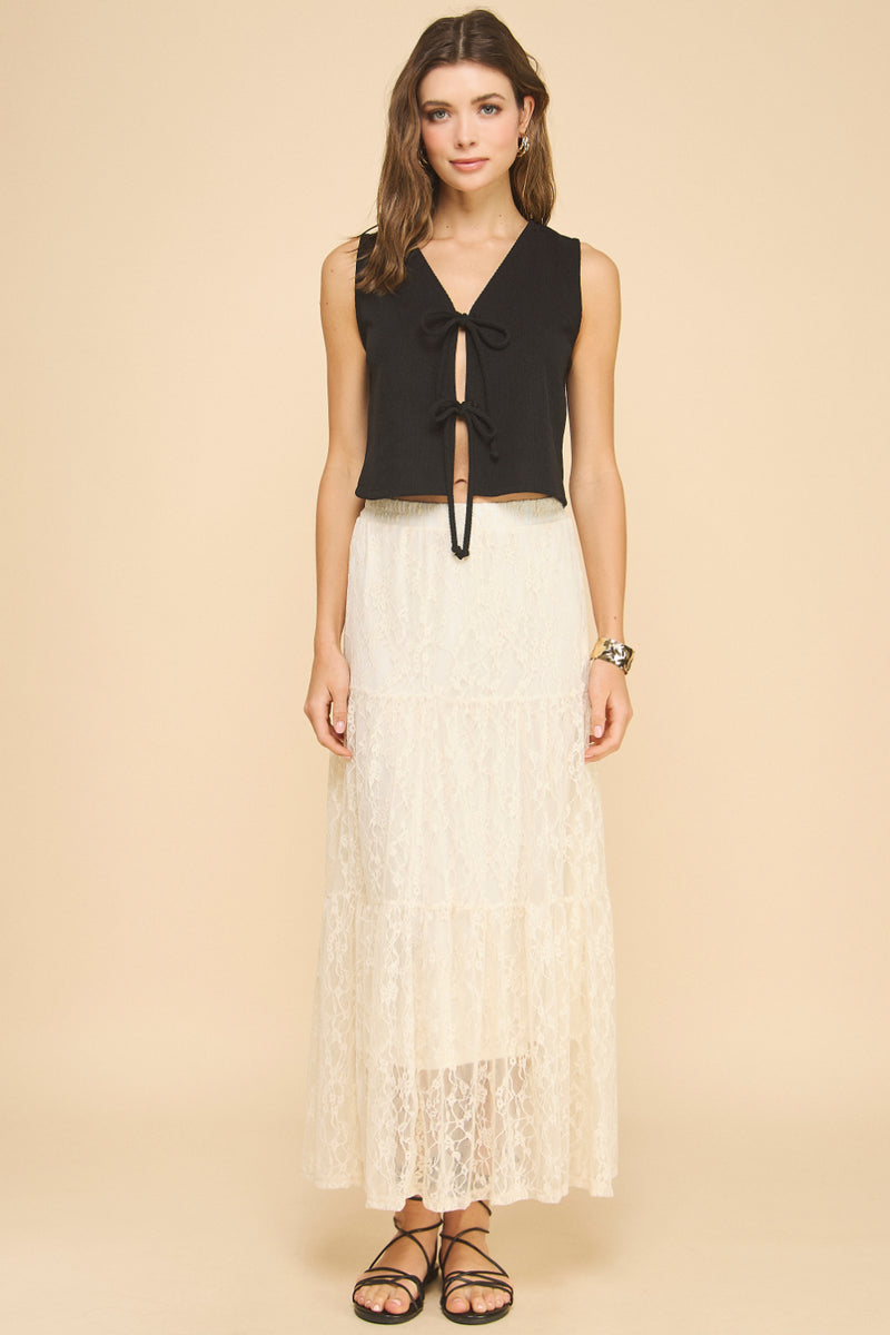 Knit Tie Vest