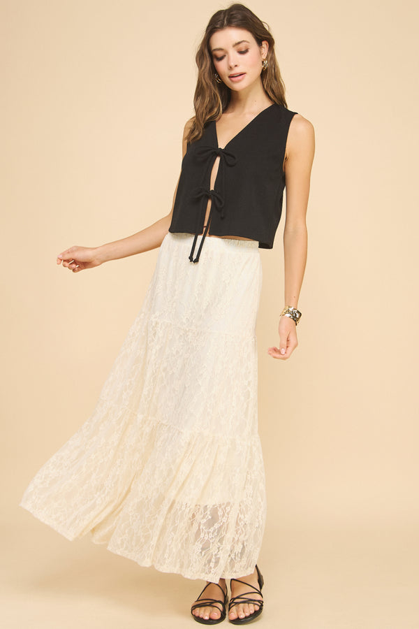 Knit Tie Vest