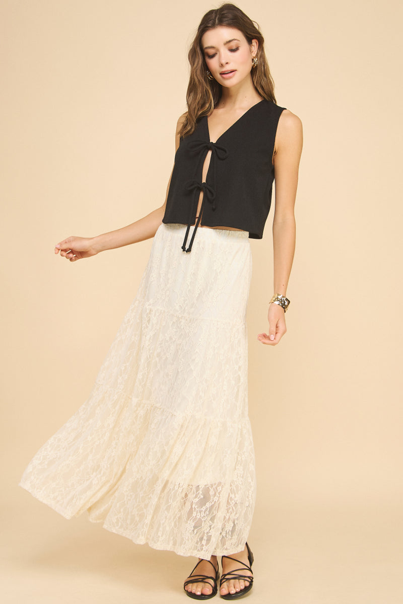 Knit Tie Vest