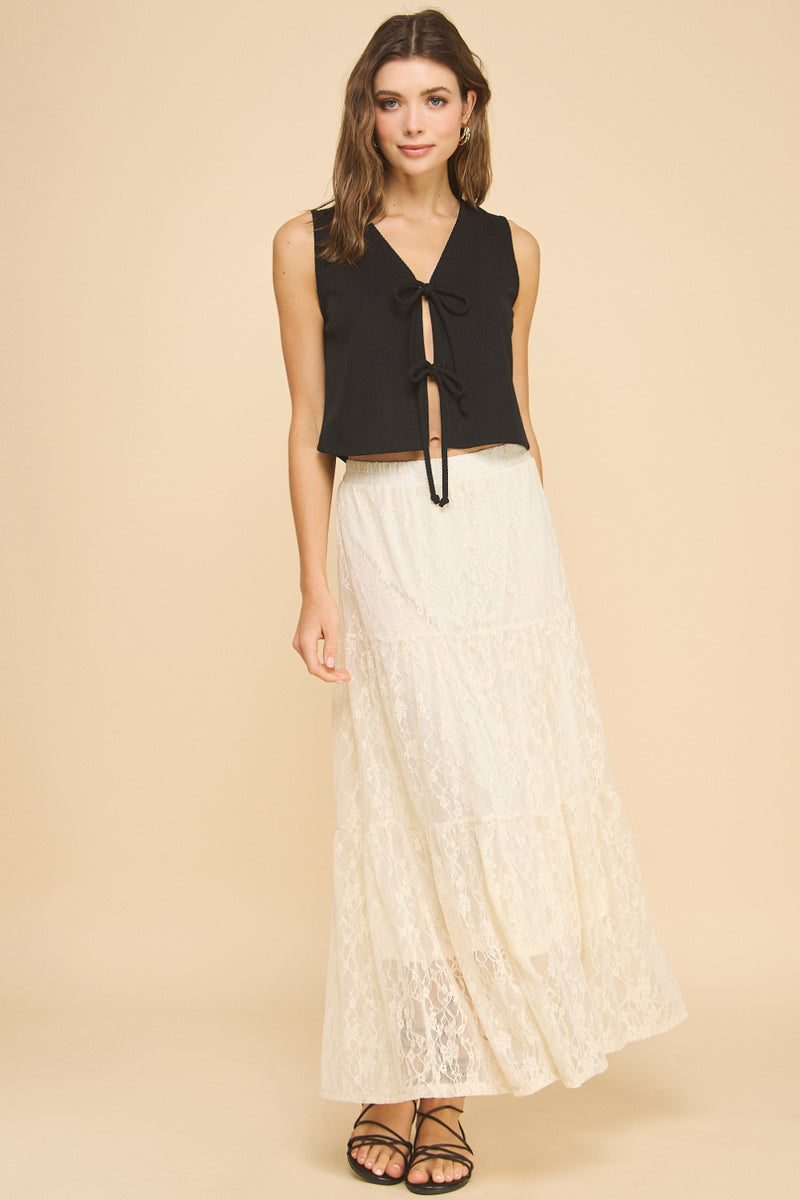 Knit Tie Vest