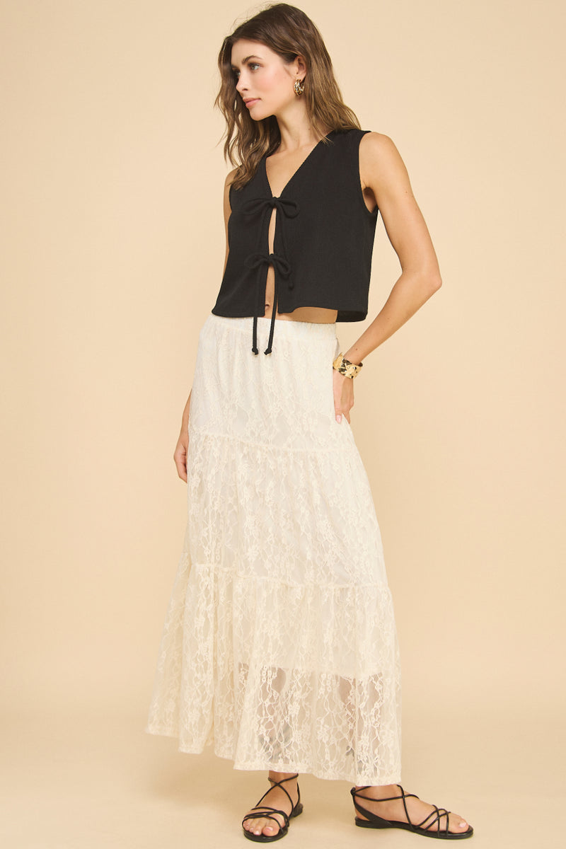 Knit Tie Vest