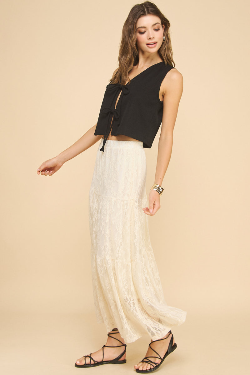 Knit Tie Vest