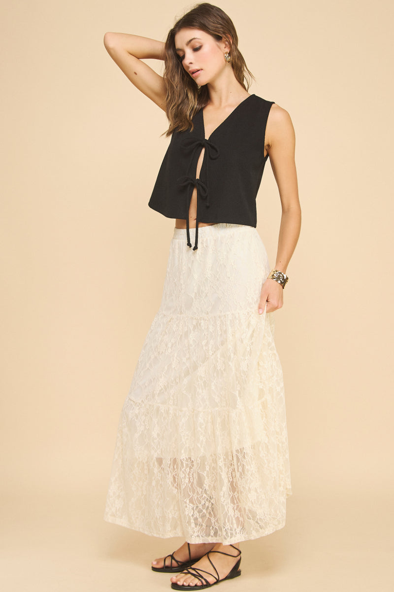 Knit Tie Vest